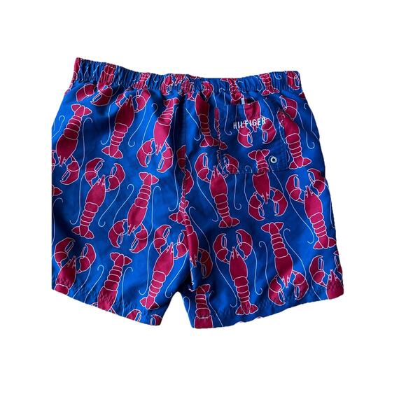 lobster Swim Trunks Shorts mens Medium Surfer Board blue red Tommy Hilfiger USA - Picture 3 of 11